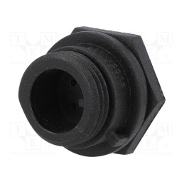 1 pcs x BULGIN - PX0412/04P - Connector: circular, socket, male, PIN: 4, w/o contacts, IP68, 125V