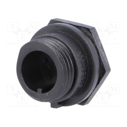 1 pcs x BULGIN - PX0412/06P - Connector: circular, socket, male, PIN: 6, w/o contacts, IP68, 125V