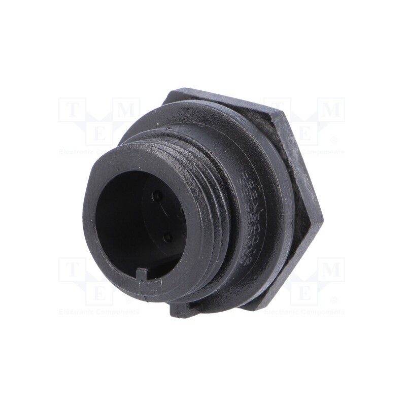 1 pcs x BULGIN - PX0412/06P - Connector: circular, socket, male, PIN: 6, w/o contacts, IP68, 125V