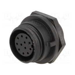 1 pcs x BULGIN - PX0412/12S - Connector: circular, socket, female, PIN: 12, w/o contacts, IP68