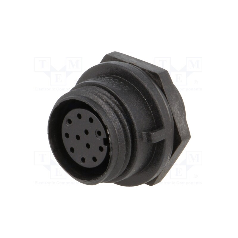 1 pcs x BULGIN - PX0412/12S - Connector: circular, socket, female, PIN: 12, w/o contacts, IP68