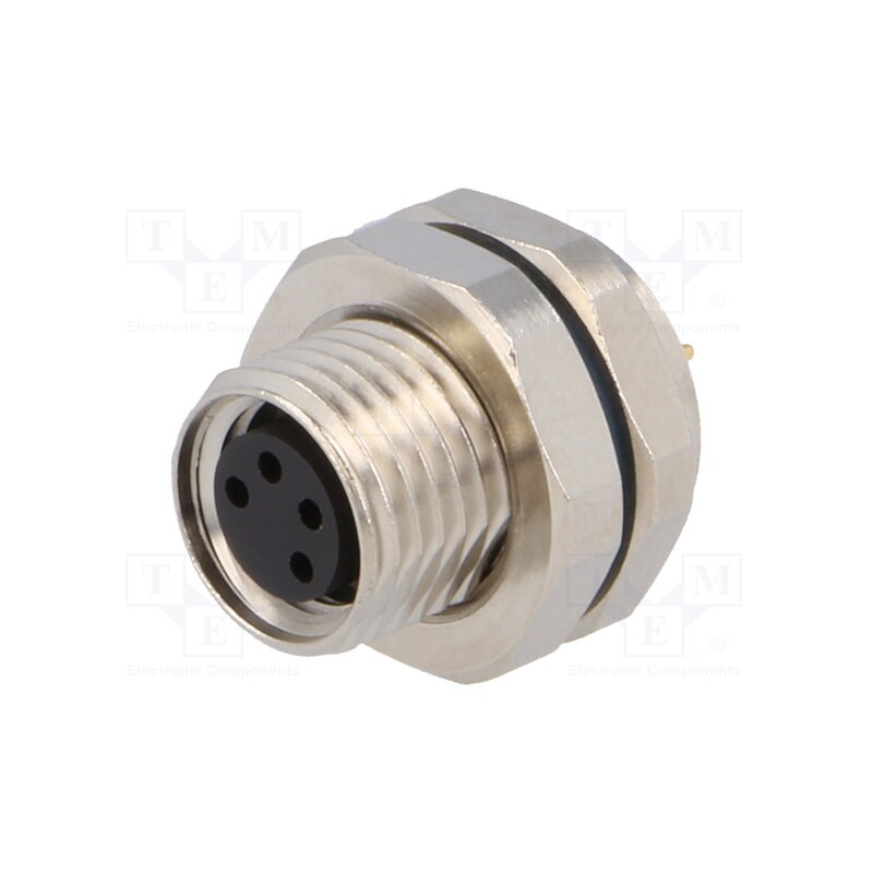 1 pcs x LUMBERG AUTOMATION - 48978 RKMHL 4/S 5,5 - Connector: M8, female, PIN: 4, for panel mounting,screwed, socket