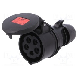 1 pcs x PCE - 215-6X - Connector: AC supply 3-phase, plug, female, 16A, 400VAC, IEC 60309
