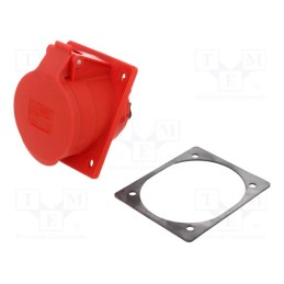 1 pcs x PCE - 425-6 - Connector: AC supply 3-phase, socket, female, 32A, 400VAC, IP44