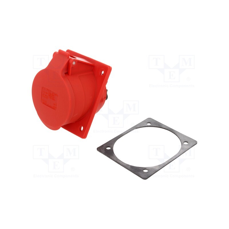 1 pcs x PCE - 425-6 - Connector: AC supply 3-phase, socket, female, 32A, 400VAC, IP44