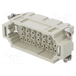 1 pcs x DEGSON ELECTRONICS - DEE-032-MC - Connector: HDC, contact insert, male, DEE, PIN: 32, 32+PE, size D16B