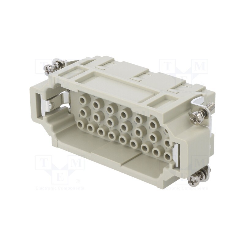 1 pcs x DEGSON ELECTRONICS - DEE-032-MC - Connector: HDC, contact insert, male, DEE, PIN: 32, 32+PE, size D16B
