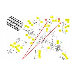 100034808 drum speed control valve washer