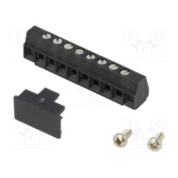 1 pcs x PHOENIX CONTACT - MKDS 1/ 8-3,81 SMD BK 1727175 - PCB terminal block, angled 90°, 3.81mm, ways: 8, on PCBs,screw