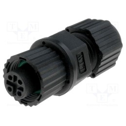 1 pcs x AMPHENOL LTW - MSAP-04BFFA-SL8001 - Plug, M12, PIN: 4, female, A code-DeviceNet / CANopen, for cable