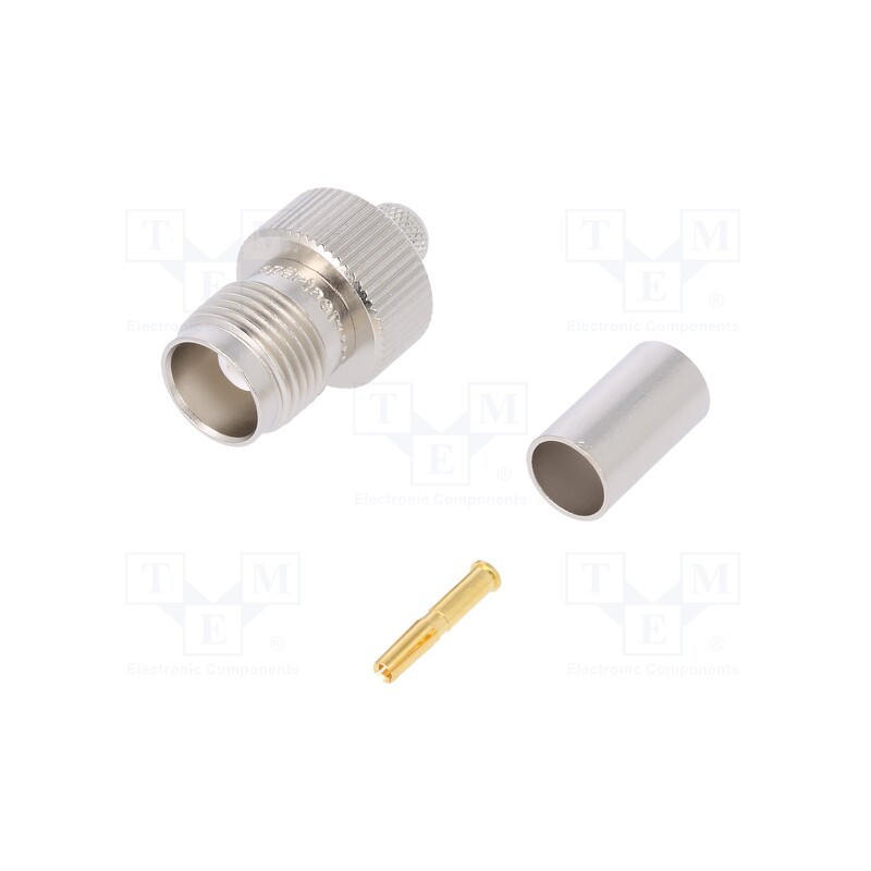 1 pcs x TELEGu00c4RTNER - J01011A0044 - Plug, TNC, female, straight, 50Ω, crimped, for cable, PTFE