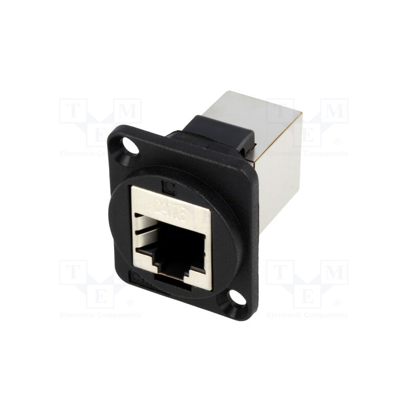 1 pcs x CLIFF - CP30222S - Coupler, FT, Cat: 6, shielded, Layout: 8p8c, RJ45 socket,both sides