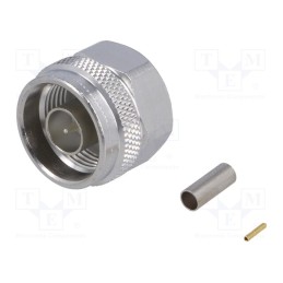 1 pcs x TELEGu00c4RTNER - J01020A0103 - Plug, N, male, straight, 50Ω, crimped, for cable, PTFE