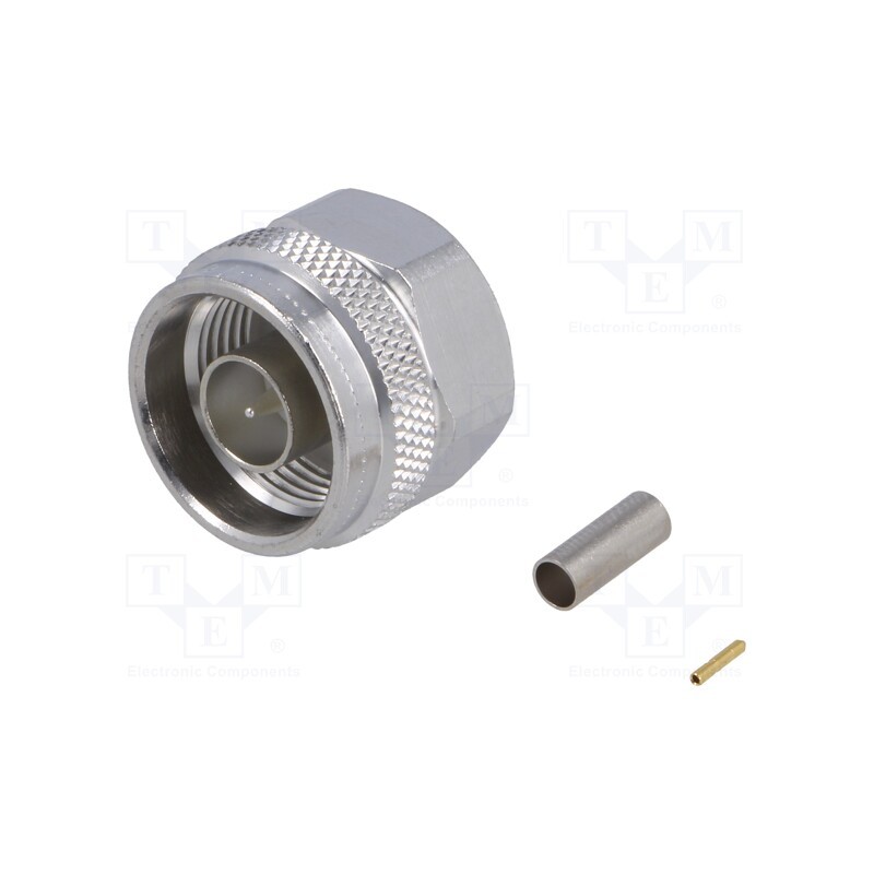 1 pcs x TELEGu00c4RTNER - J01020A0103 - Plug, N, male, straight, 50Ω, crimped, for cable, PTFE
