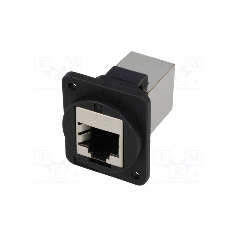 1 pcs x CLIFF - CP30222SX - Coupler, FT, Cat: 6, shielded, Layout: 8p8c, RJ45 socket,both sides