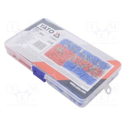 1 set x YATO - YT-068911 - Kit: connectors, crimped, for cable, insulated, 250pcs.
