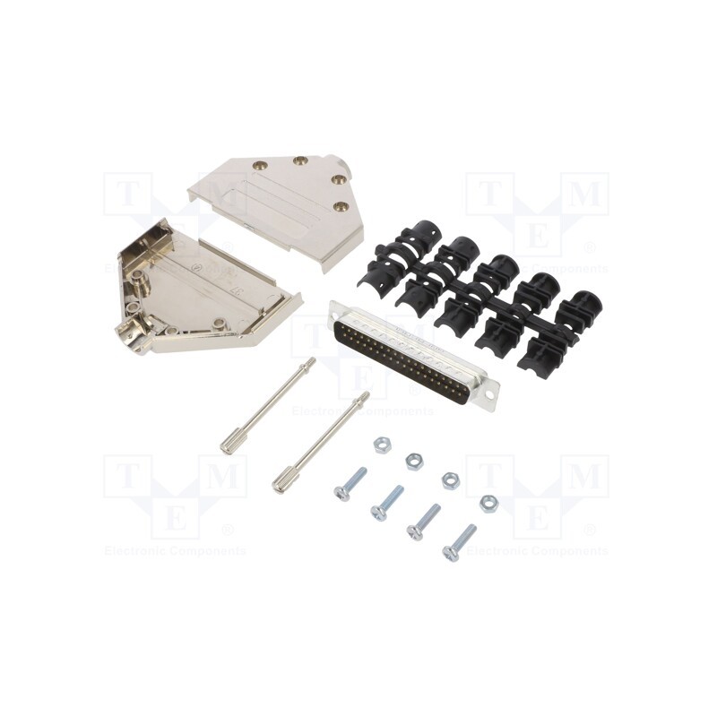 1 pcs x Amphenol Communications Solutions - L17DTPK-M-37+L717SDC37P - D-Sub, PIN: 37, male, straight, soldering, for cable, gold