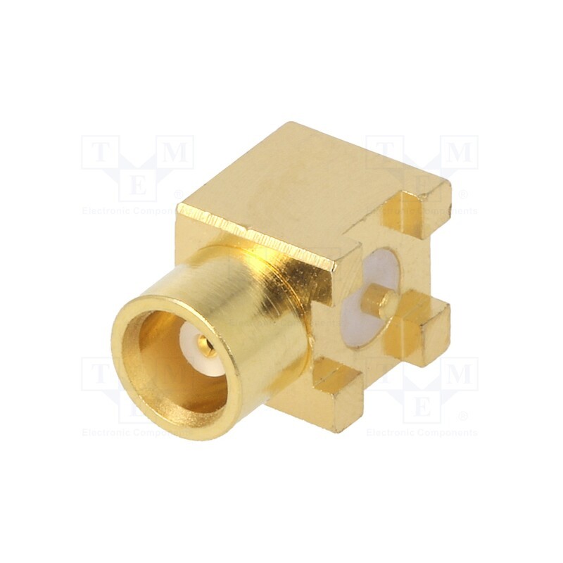 1 pcs x LINX TECHNOLOGIES - CONMCX002-SMD - Socket, MCX, female, horizontal, 50Ω, SMT, on PCBs, PTFE