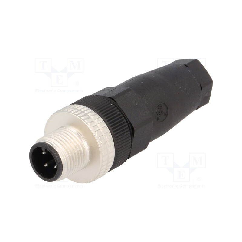 1 pcs x HIRSCHMANN - 933098100 ELST4012PG7 - Plug, M12, PIN: 4, male, A code-DeviceNet / CANopen, for cable