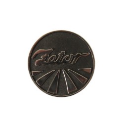 Zetor mask emblem, diameter 56mm, plastic
