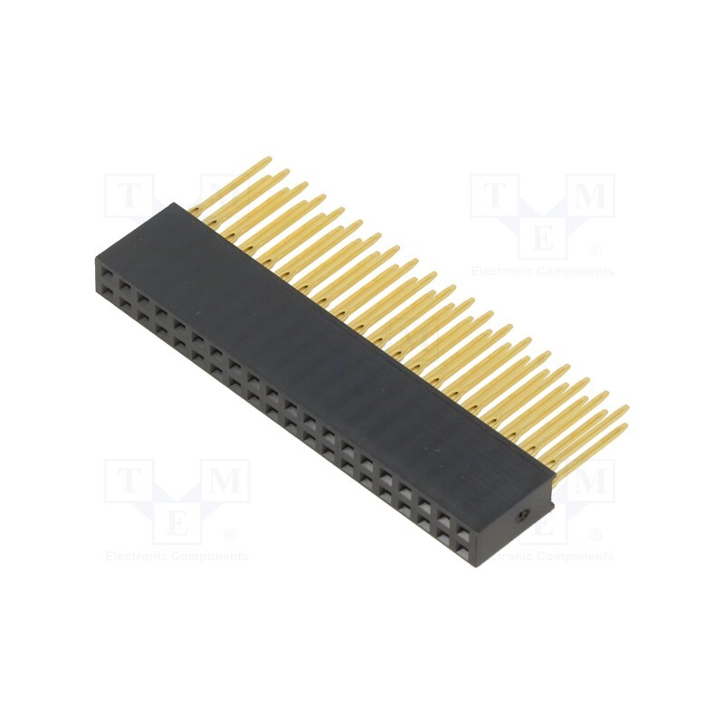 1 pcs x HARWIN - M20-6152005 - Socket, pin strips, female, 2.54mm, PIN: 40, THT, on PCBs, straight