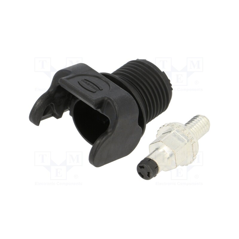 1 pcs x HARTING - 9930011101 - Socket, DC supply, Han® S,Han® S 120, male, PIN: 1, swivel, screw