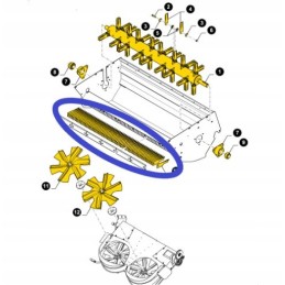 Forage harvester fixed knife 9516450 new holland cnh