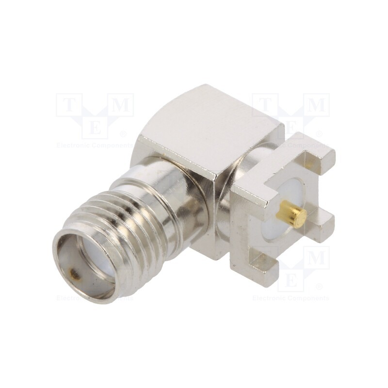 1 pcs x LINX TECHNOLOGIES - CONSMA002-SMD - Socket, SMA, female, horizontal, 50Ω, SMT, on PCBs, PTFE