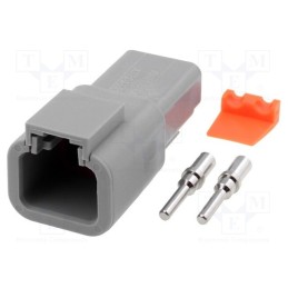 1 pcs x AMPHENOL - ATP04-2P-KIT01 - Connector: wire-wire, ATP, male, plug, for cable, PIN: 2, crimped