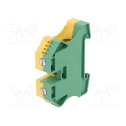 1 pcs x WEIDMu00dcLLER - 1717740000 WPE 35N - Splice terminal: rail, 35mm2, ways: 1, terminals: 2, yellow-green