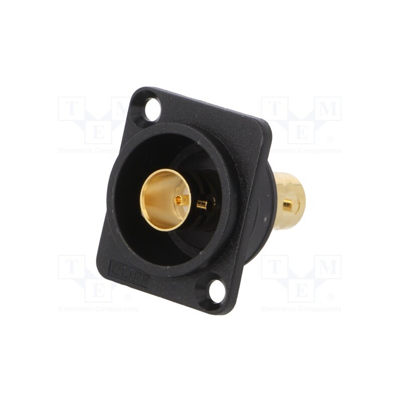 1 pcs x CLIFF - CP303112G - Coupler, BNC socket,both sides, FT, gold-plated, plastic, 19x24mm