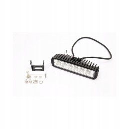 Halogen searchlight work lamp 6 LED 18W 12 24V