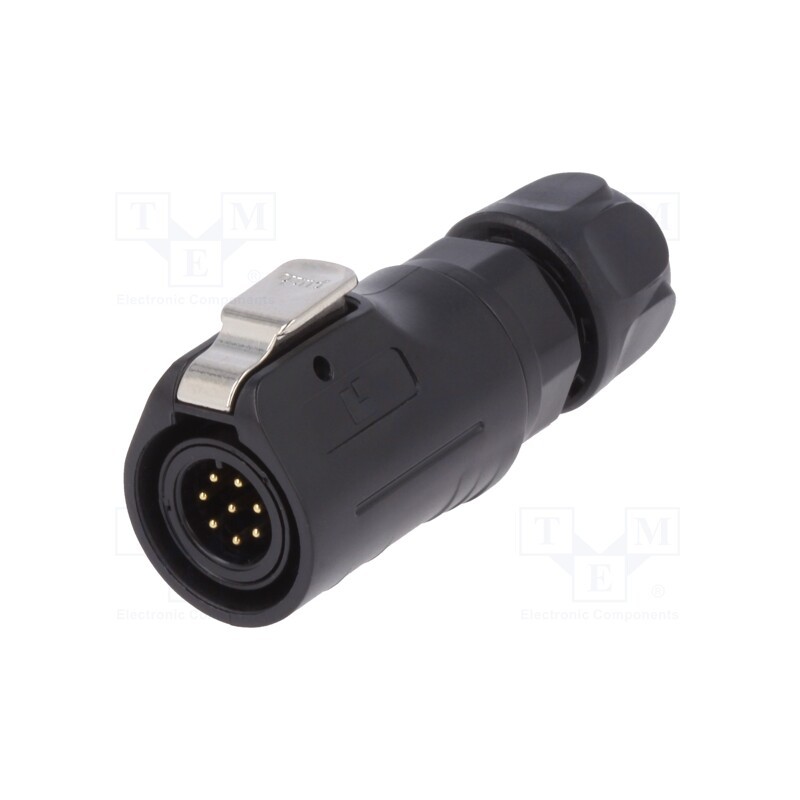 1 pcs x LUTRONIC - 2196 - Connector: circular, plug, size 12, 02, male, PIN: 8, with latch