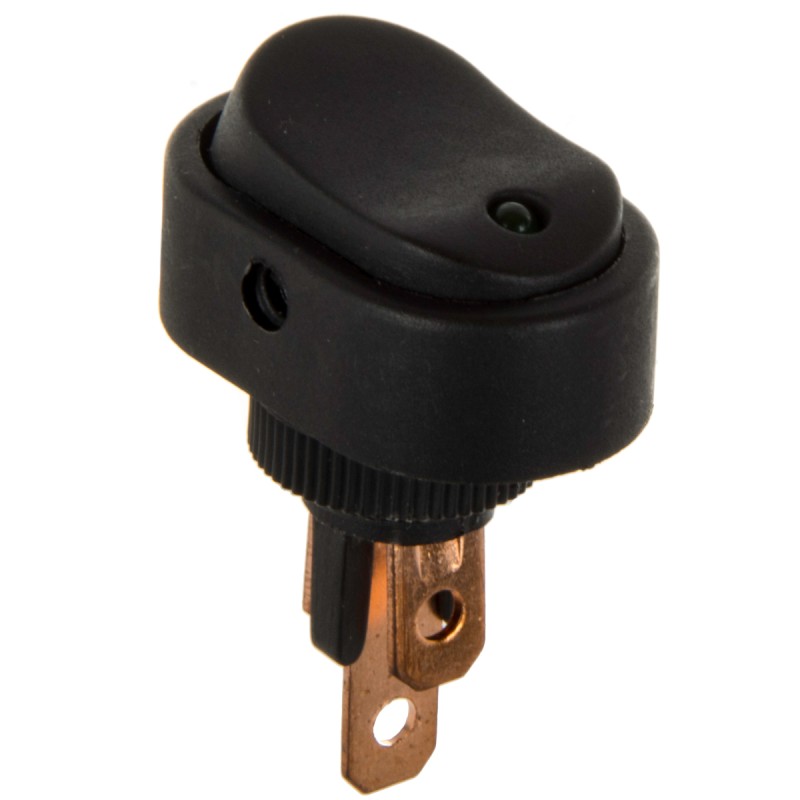 Switch, electric switch, 30A, green diode