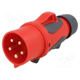 1 pcs x PCE - 0253-6 - Connector: AC supply 3-phase, plug, male, 32A, 400VAC, IEC 60309