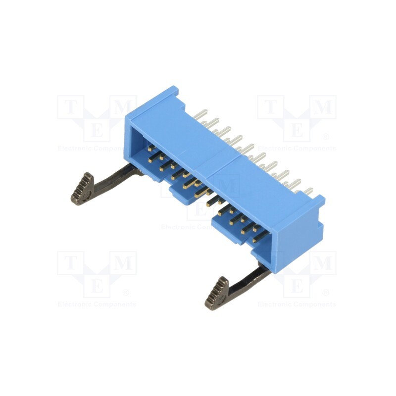 1 pcs x TE Connectivity - 2-1761606-7 - Socket, IDC, male, PIN: 20, straight, snapped-in, THT, gold-plated