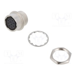 1 pcs x HIROSE - HR10A-10R-10S(71) - Connector: circular, HR10, push-pull, socket, 2A, silver plated