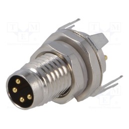 1 pcs x TE Connectivity - T4040034041-000 - Connector: M8, male, PIN: 4, shielded, socket, IP67, 30V, 2.5÷4mm