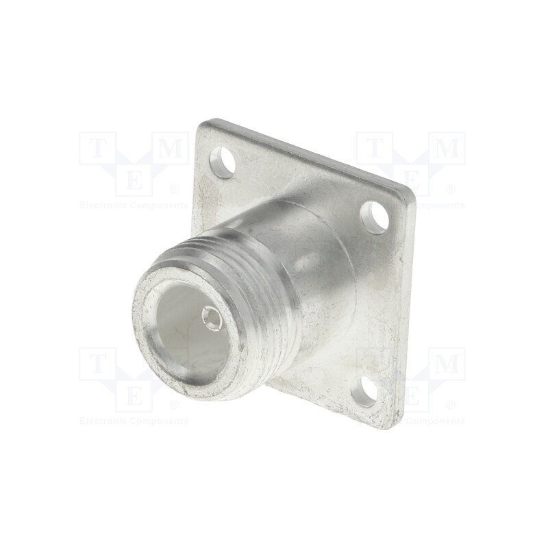1 pcs x TE Connectivity - 1-1337418-0 - Socket, N, female, 50Ω, soldering, PTFE, silver plated