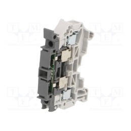 1 pcs x TE Connectivity - 1SNK508412R0000 (ZS4-SF1-R1) - Splice terminal: rail, 0.2÷4mm2, ways: 1, terminals: 2, Width: 8mm