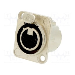 1 pcs x NEUTRIK - NC4FD-LX - Socket, XLR, female, PIN: 4, straight, with push button, soldering