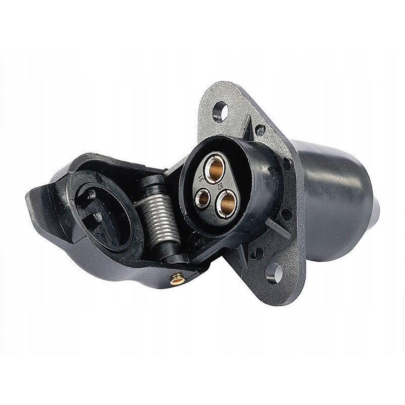 Set of electrical socket, 3 pin trailer plug