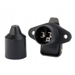 Set of electrical socket, 3 pin trailer plug