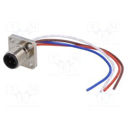 1 pcs x DEGSON ELECTRONICS - SM12-D90C-A4M-2A010 - Socket, M12, PIN: 4, male, A code-DeviceNet / CANopen, IP67, 250V