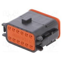 1 pcs x DEUTSCH - DT 06-12 SB-CE06 - Connector: wire-wire, DT, female, plug, for cable, PIN: 12, black
