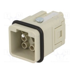 1 pcs x HARTING - 9120073001 - Connector: HDC, contact insert, male, Han Q, PIN: 8, 7+PE, size 3A