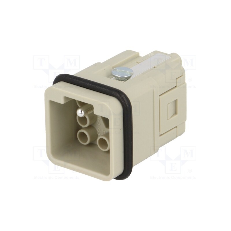 1 pcs x HARTING - 9120073001 - Connector: HDC, contact insert, male, Han Q, PIN: 8, 7+PE, size 3A
