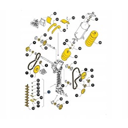 New Holland CR CX 479 grain feeder chain