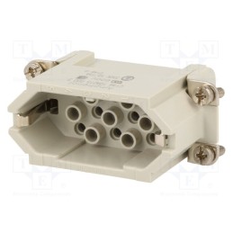 1 pcs x AMPHENOL - C14610A0150002 - Connector: HDC, contact insert, male, C146,heavy|mate D, PIN: 15