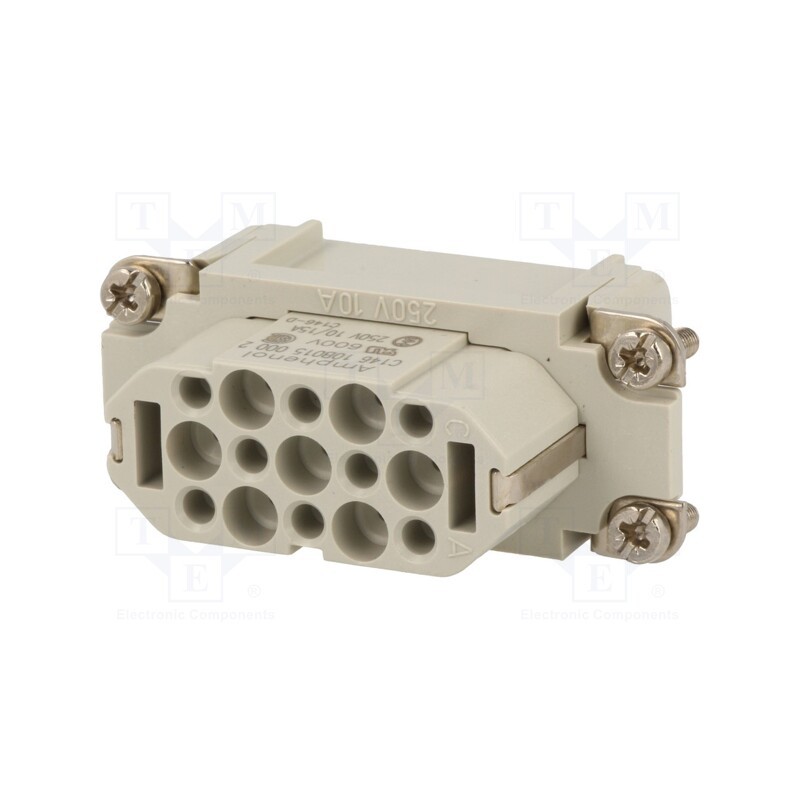 1 pcs x AMPHENOL - C14610B0150002 - Connector: HDC, contact insert, female, C146,heavy|mate D, PIN: 15